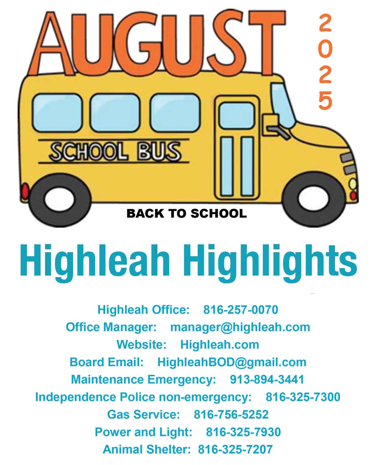 Highleah newsletter